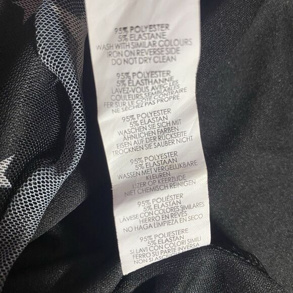 NASTYGAL Skirt Girls Star Print Mesh Tulle Pull On Elastic Knee Length 12 Black - Picture 7 of 7